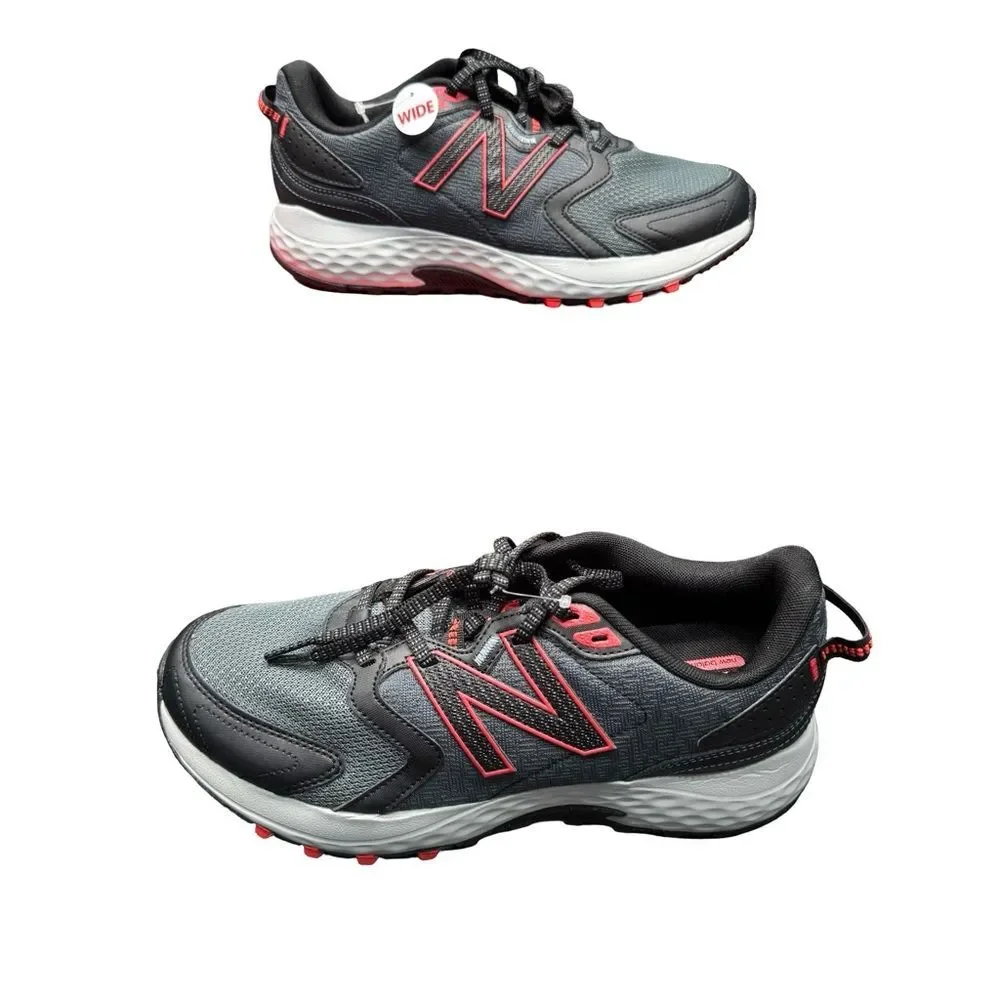 New Balance MT410LR7 Trail Running Shoes Men's 8.5 2E Wide Gray Red BNIB
